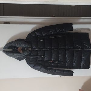 IceBear Black Quilted Fashion Brand Winter Coat